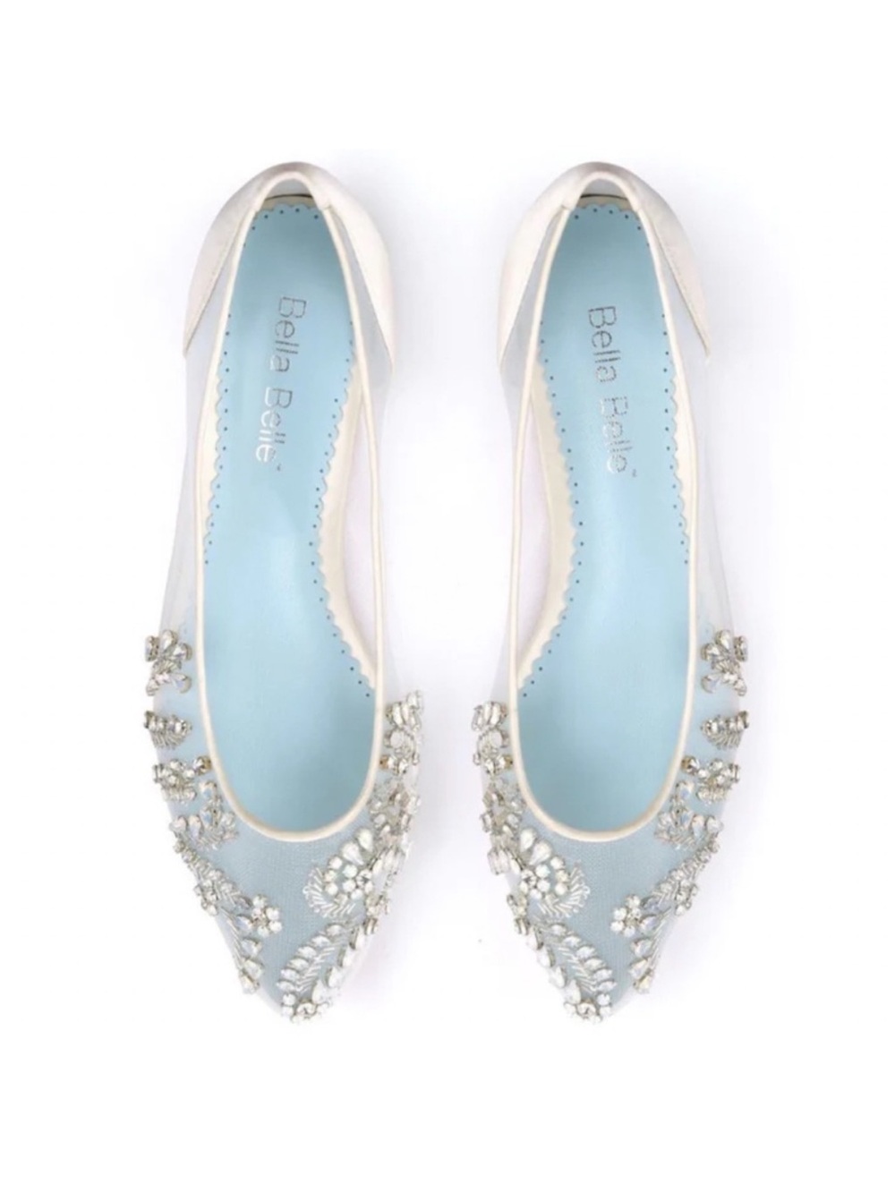 Bella Belle Willow Crystal Wedding Flats 10